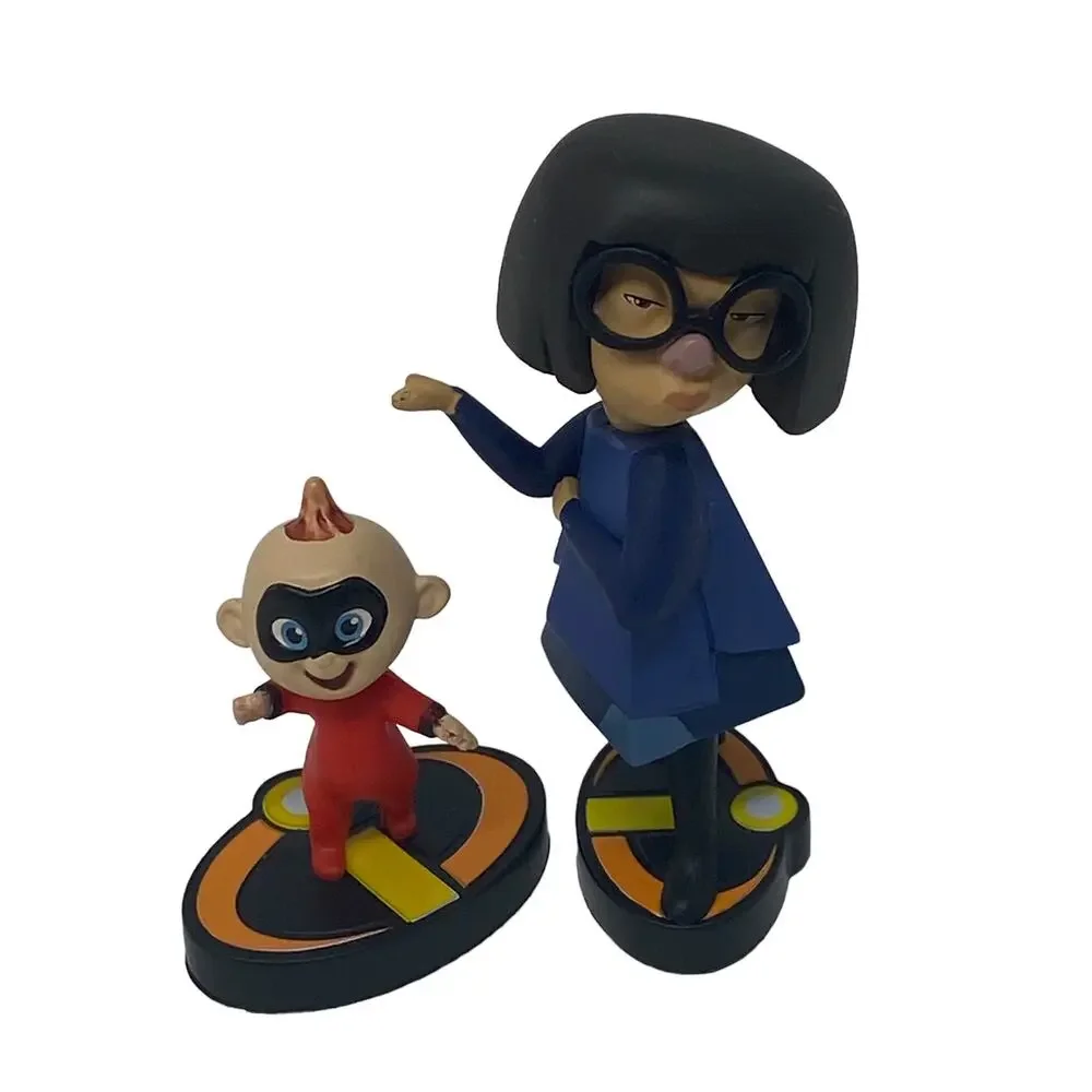 Disney Pixar The Incredibles Lot Of Seven Toy Figurines Cake Toppers Decorations
